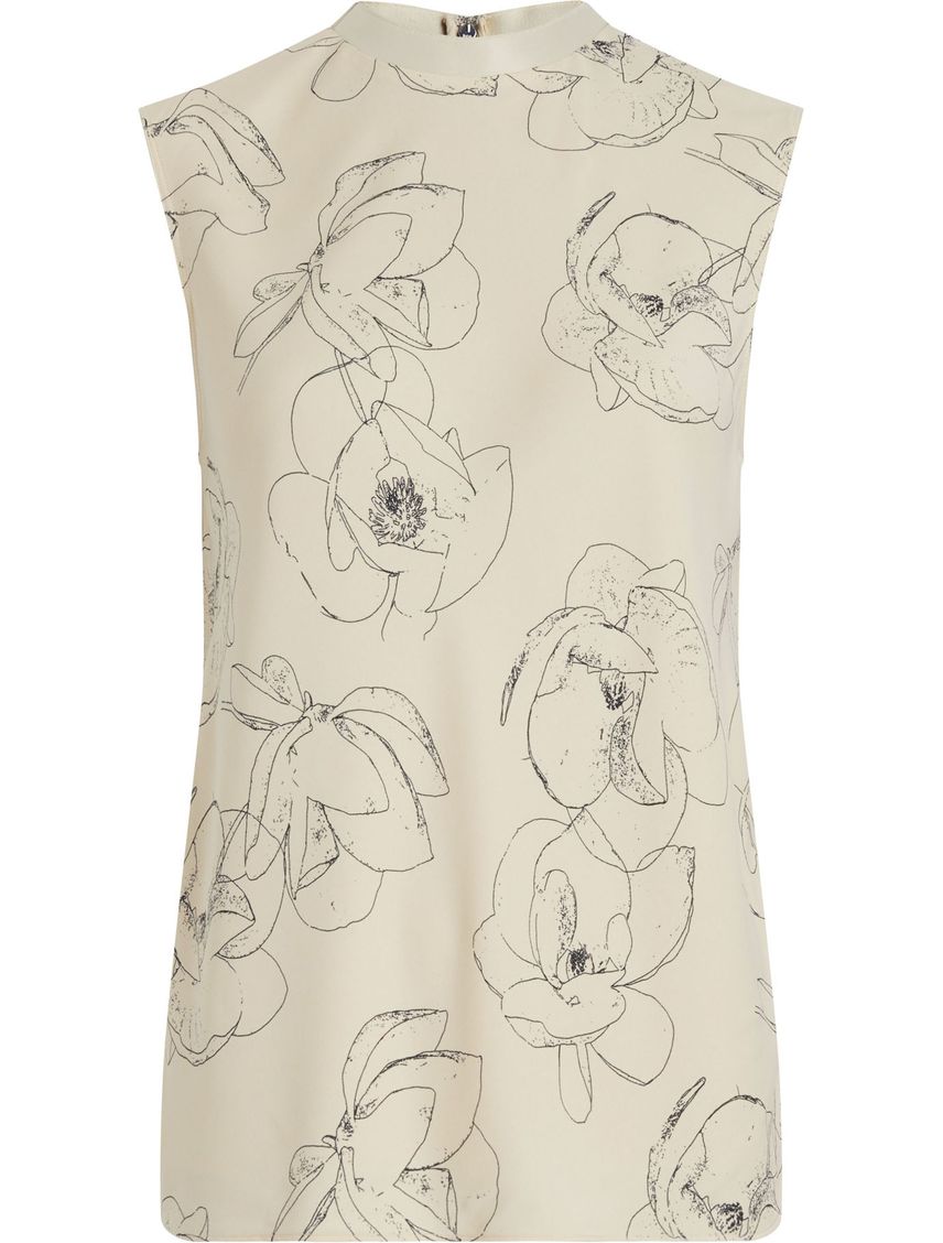 Remera de tirantes de crepé