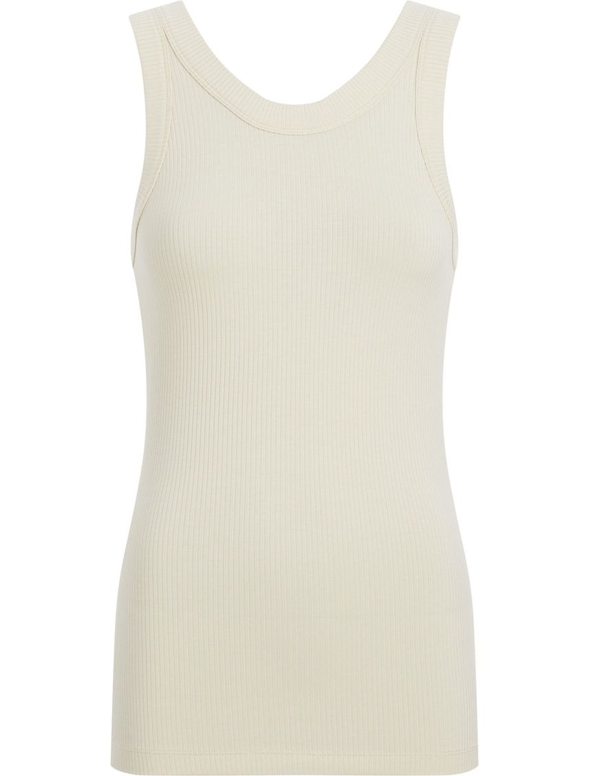 Remera slim de modal de canalé