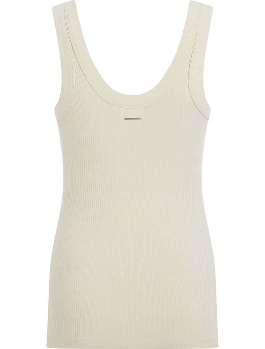 Remera slim de modal de canalé