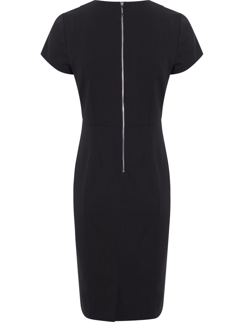 Vestido con recortes de mangas cortas