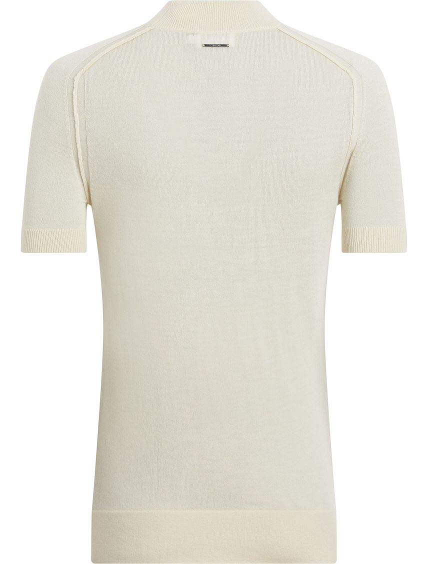 Sweater slim de cuello perkins de lana merino