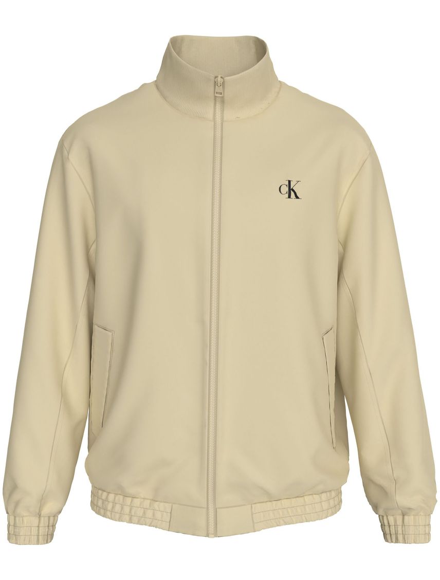 Campera de nailon acolchada con cremallerea