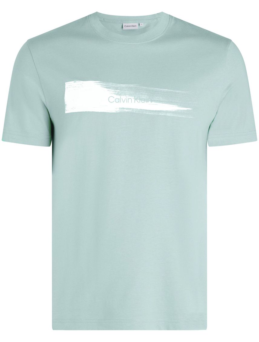 Remera con logotipo en efecto de pincel