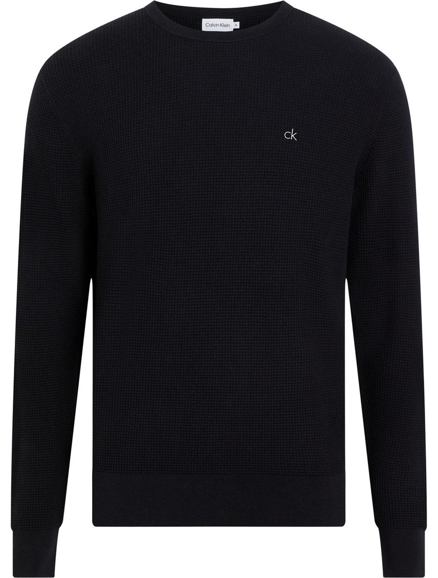 Sweater de punto texturizado gofrado