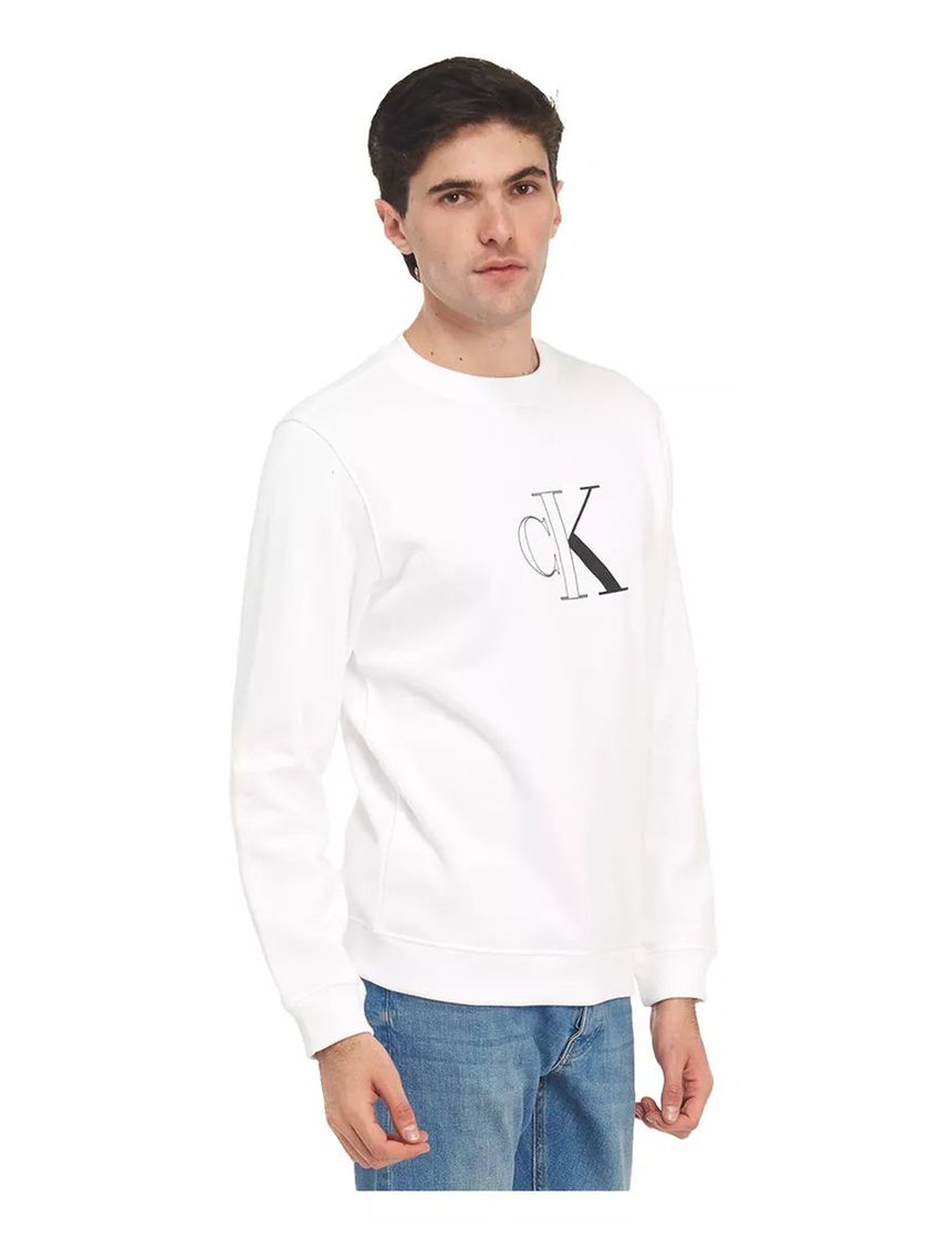 Buzo outline monologo crew neck