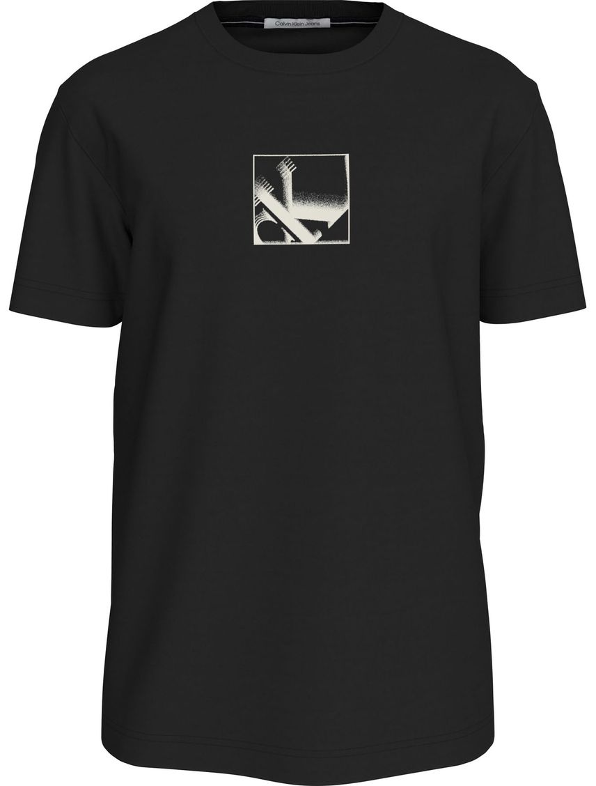 Remera con monograma en caja