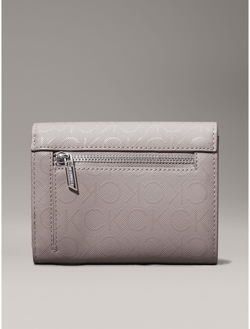 Billetera de plegado triple con logo