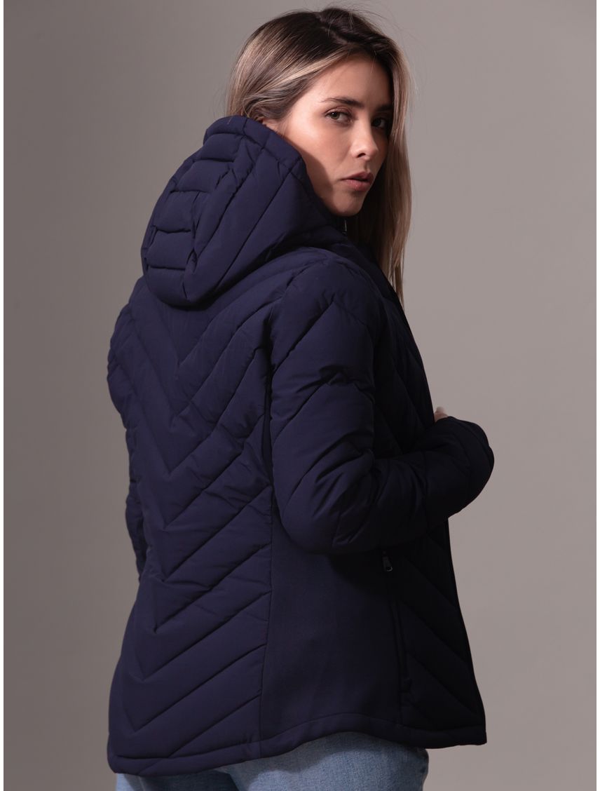 Campera plegable con estiramiento