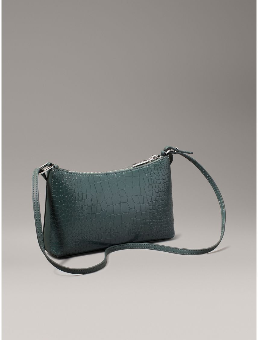 Cartera convertible de piel de cocodrilo
