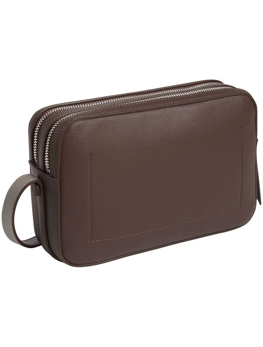 Cartera cruzada business de saffian