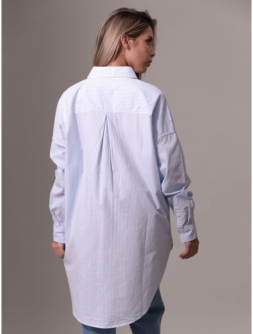 Camisa oversized manga larga