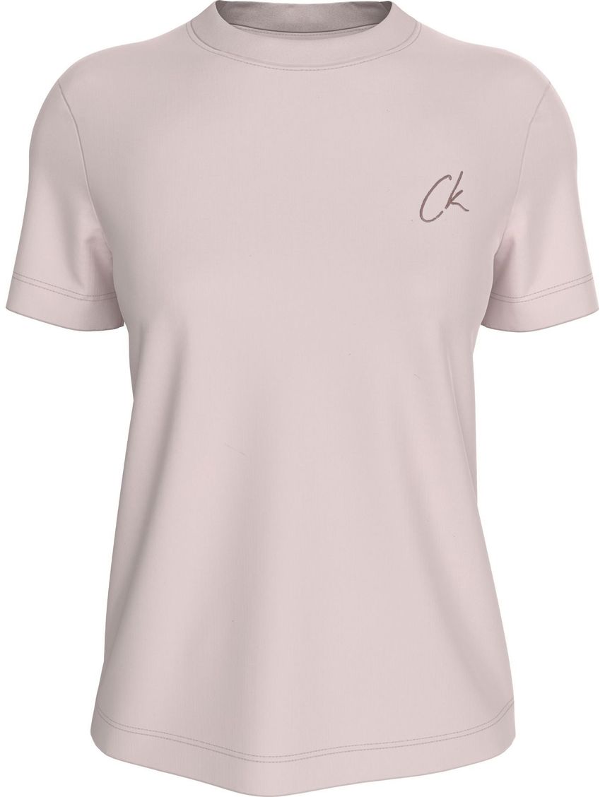 Remera con logo bordado