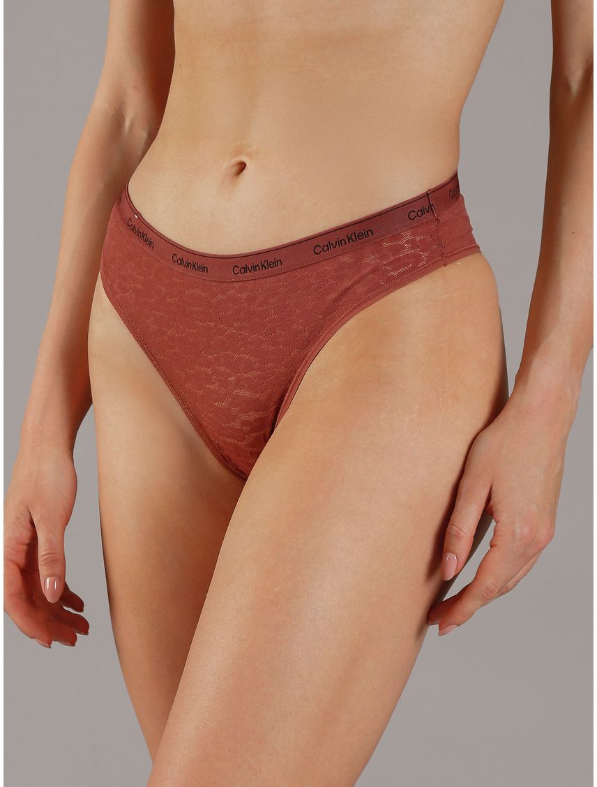 Bombacha brasileña de encaje - modern logo lace