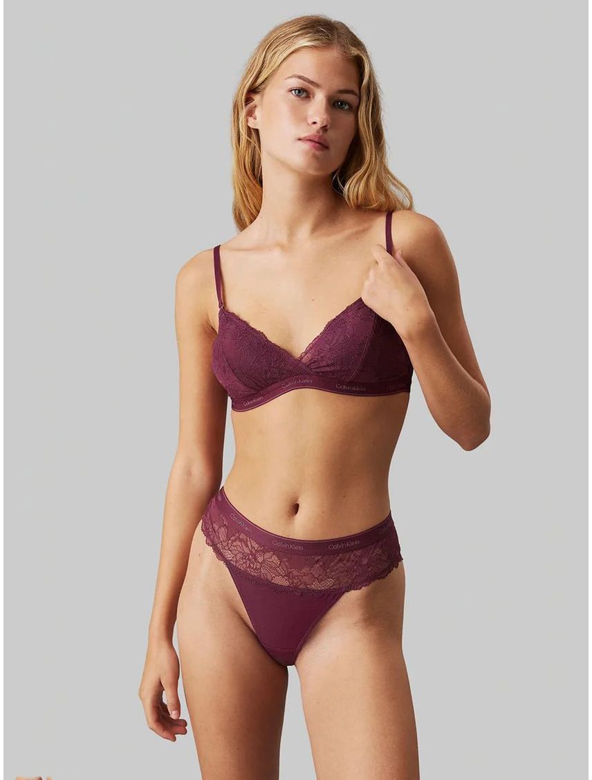 Colaless de cintura alta con diseño de encaje - modern lace