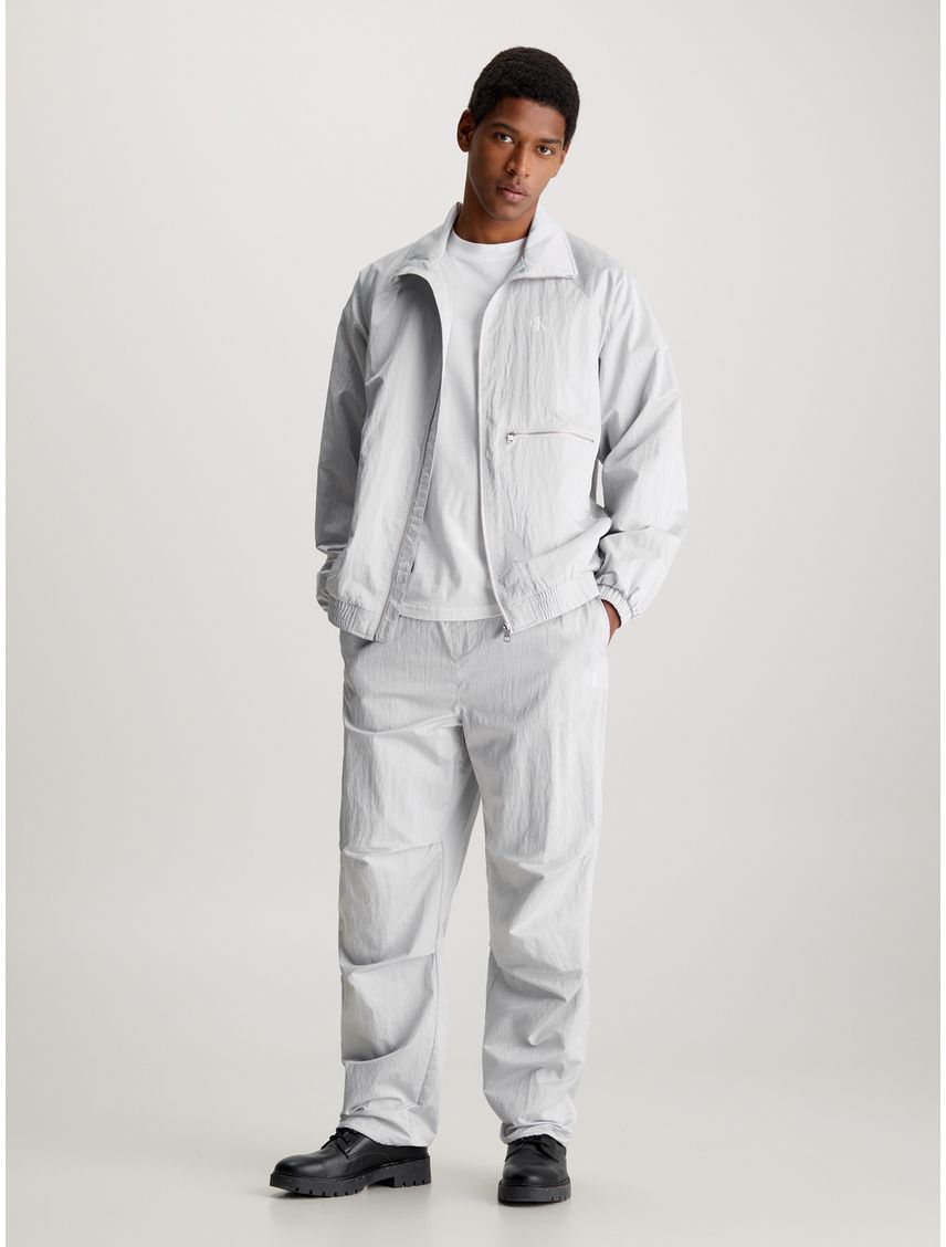 Campera deportiva de sarga de satén