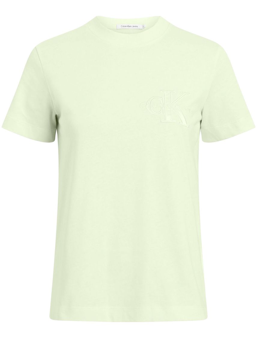 Remera regular con aplique de satén
