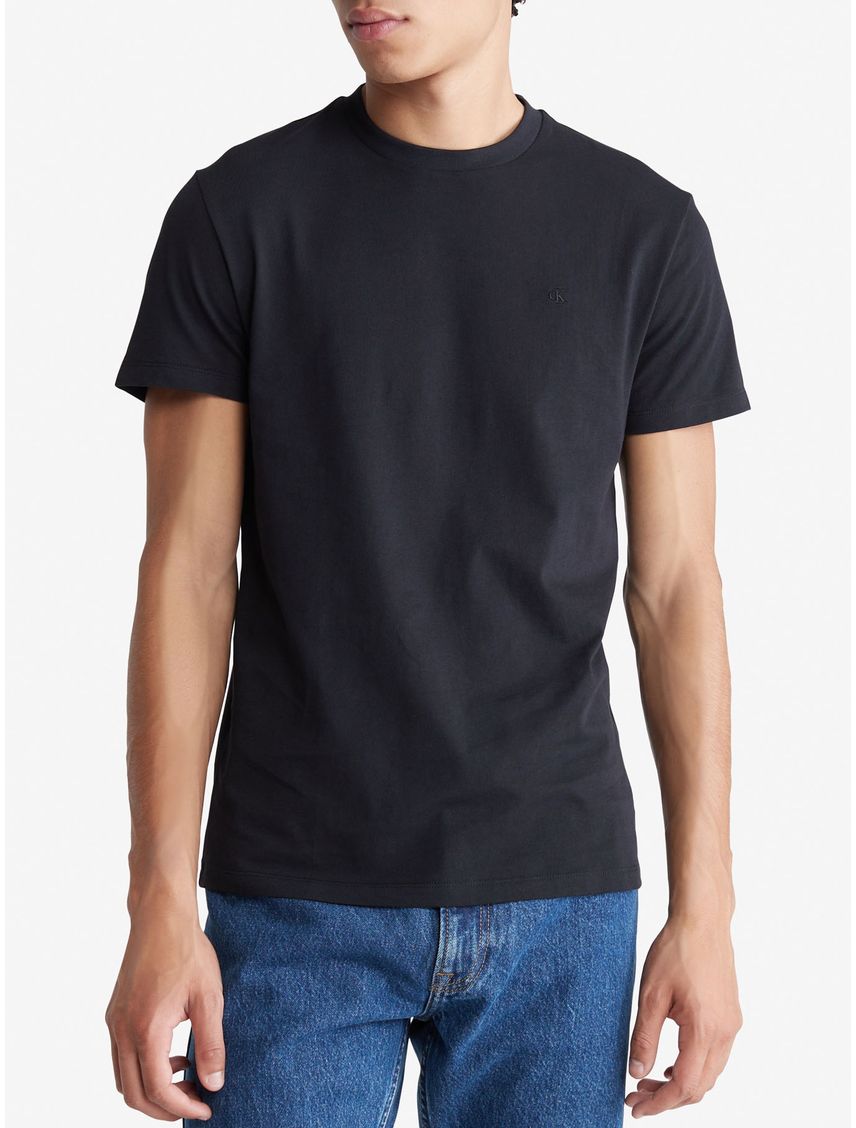 Remera slim de algodón