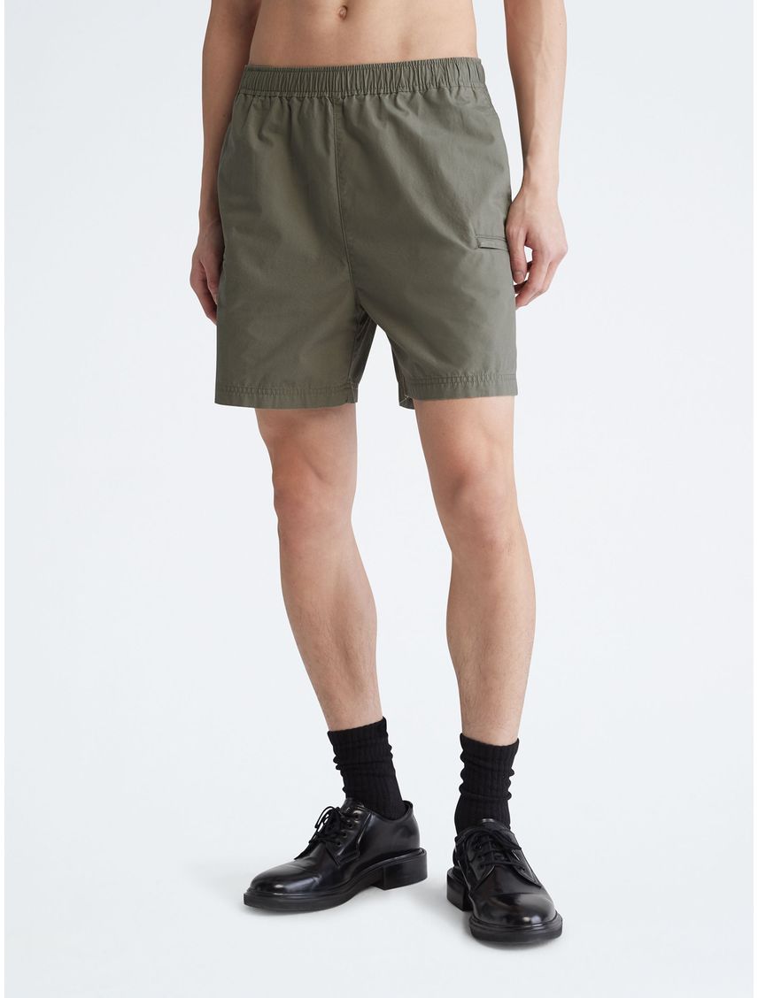 Short poplin con elástico