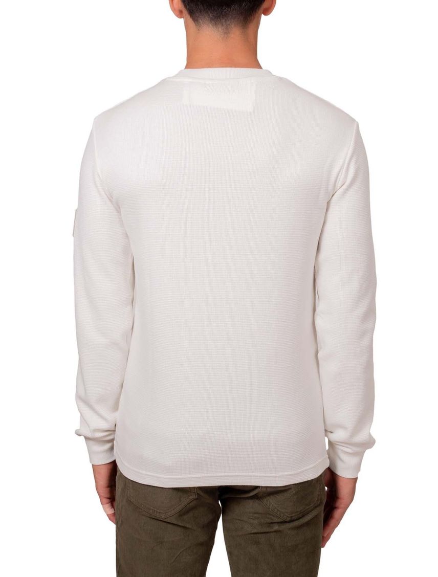 Remera slim de manga larga de punto gofrado