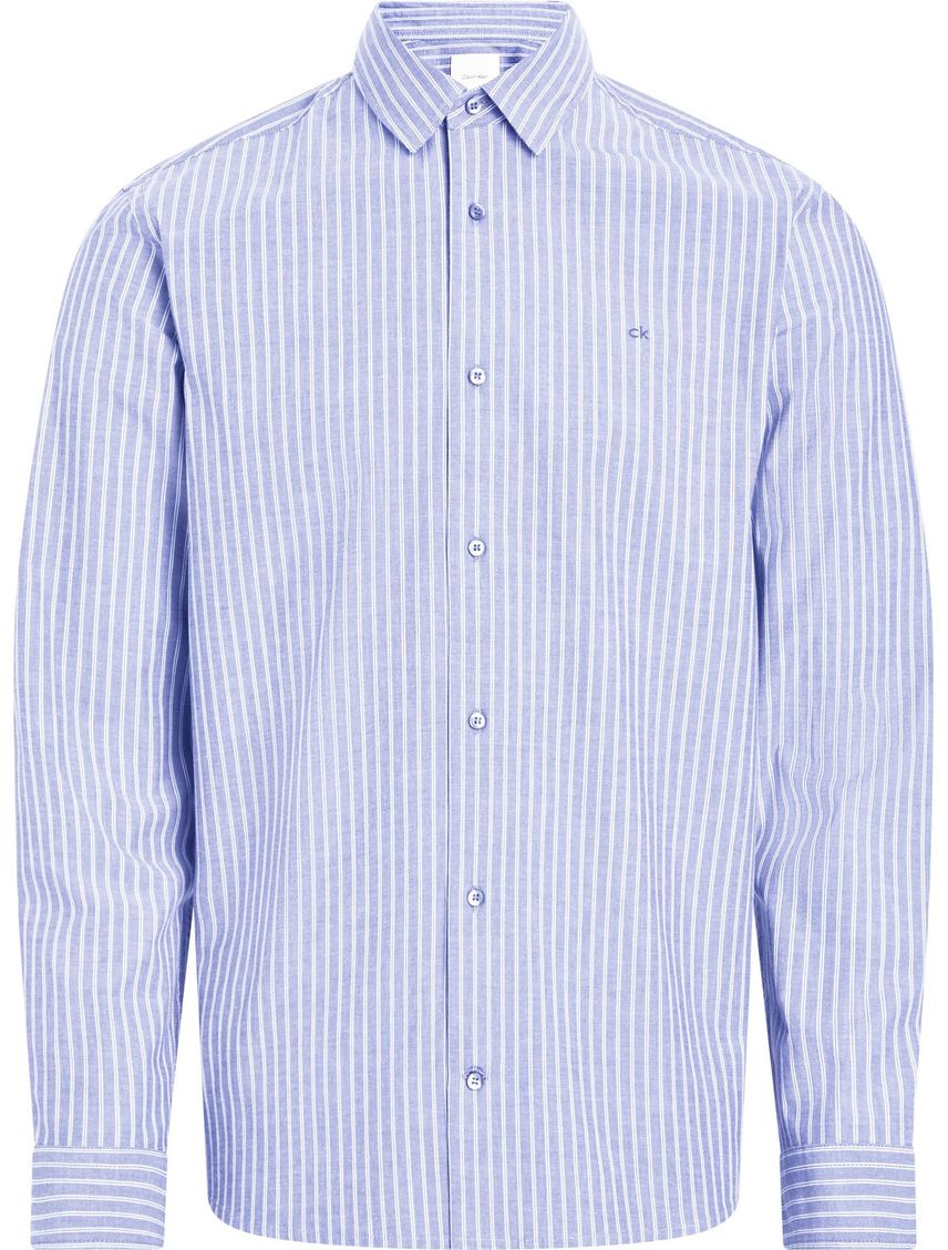 Camisa chambray con rayas dúo