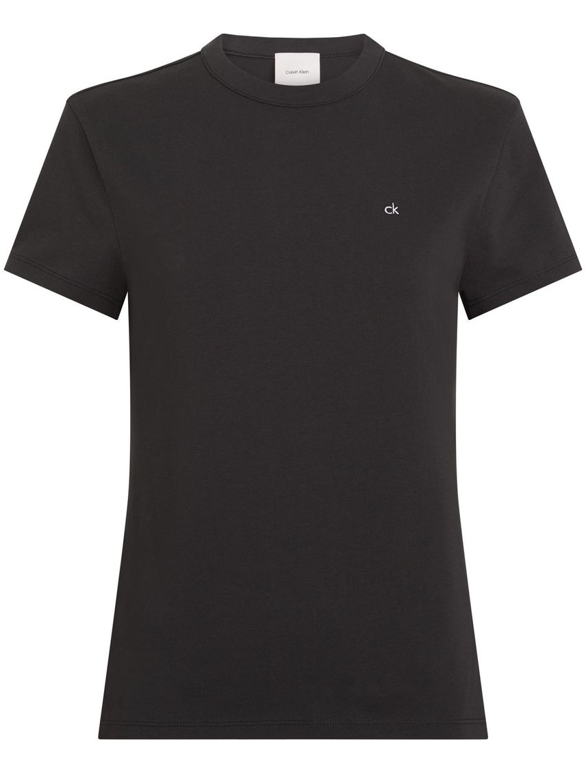 Remera slim con logotipo bordado