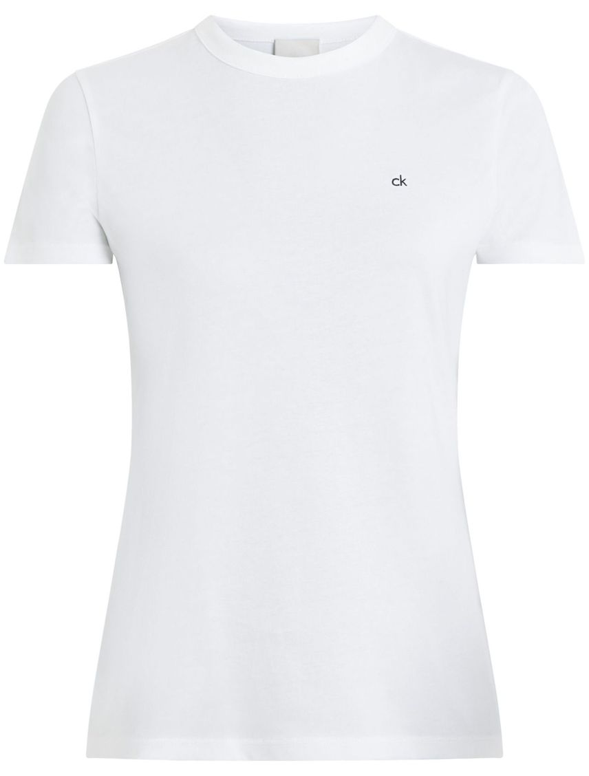Remera slim con logotipo bordado