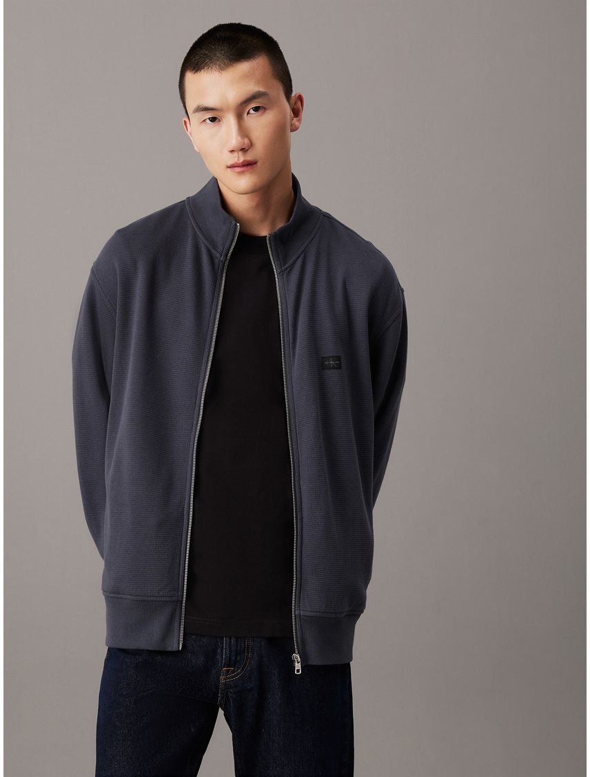 Sweater con cremallera de algodón