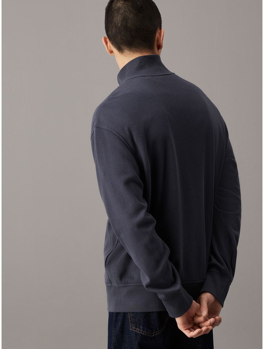 Sweater con cremallera de algodón