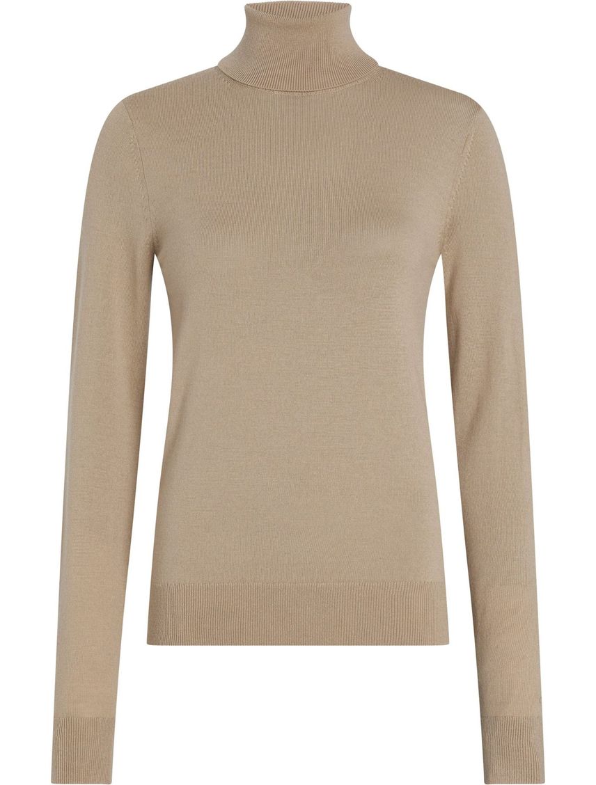 Sweater de cuello tortuga de lana merino