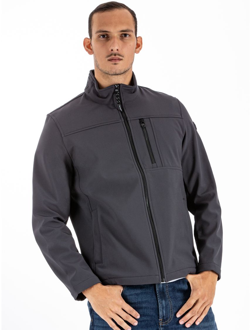 Campera suave con cremallera