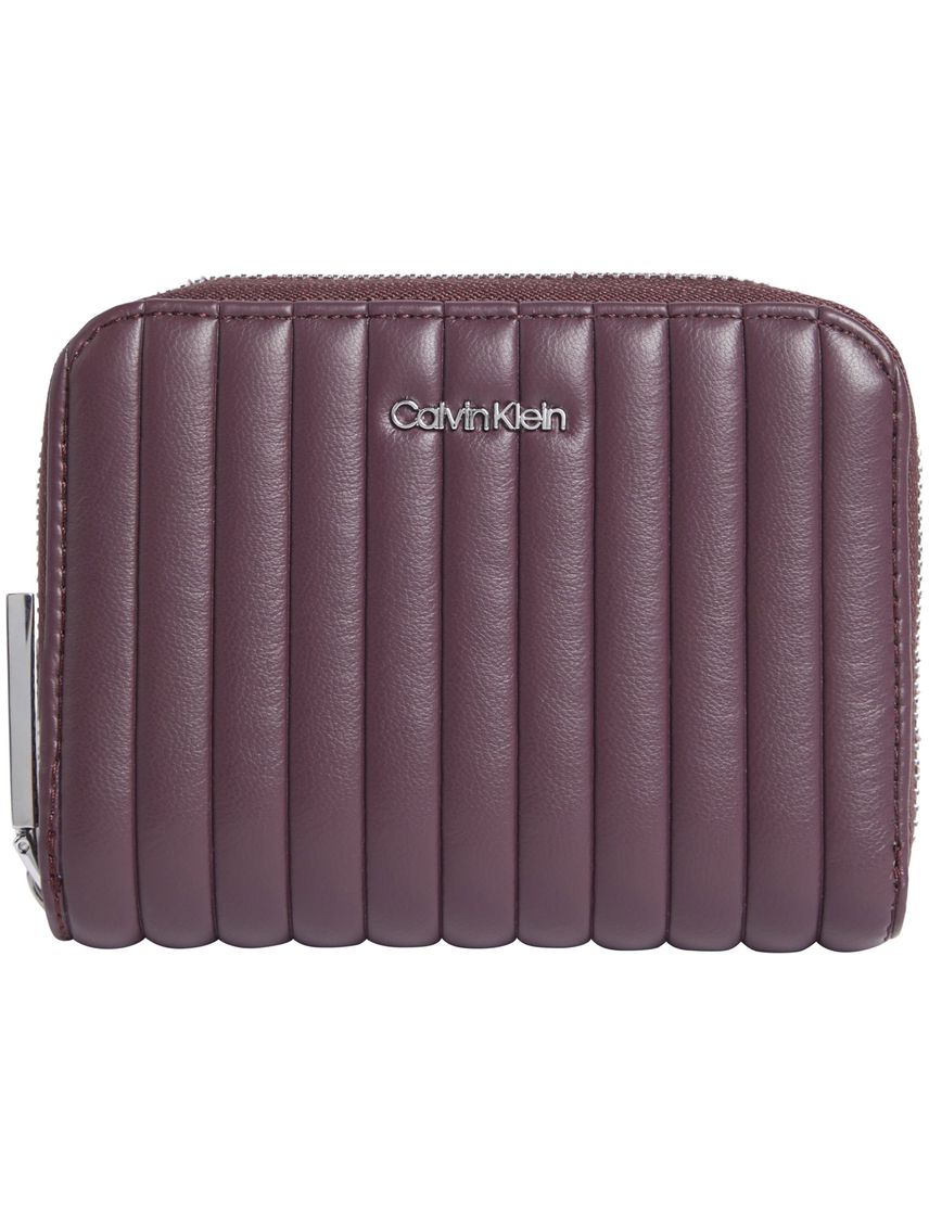 Billetera acolchada con cremallera en el contorno