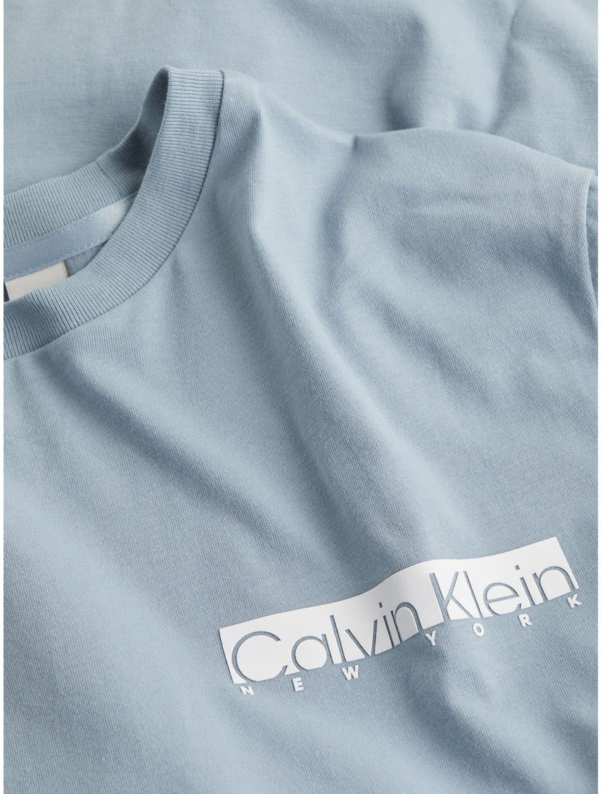 Remera con logotipo en caja