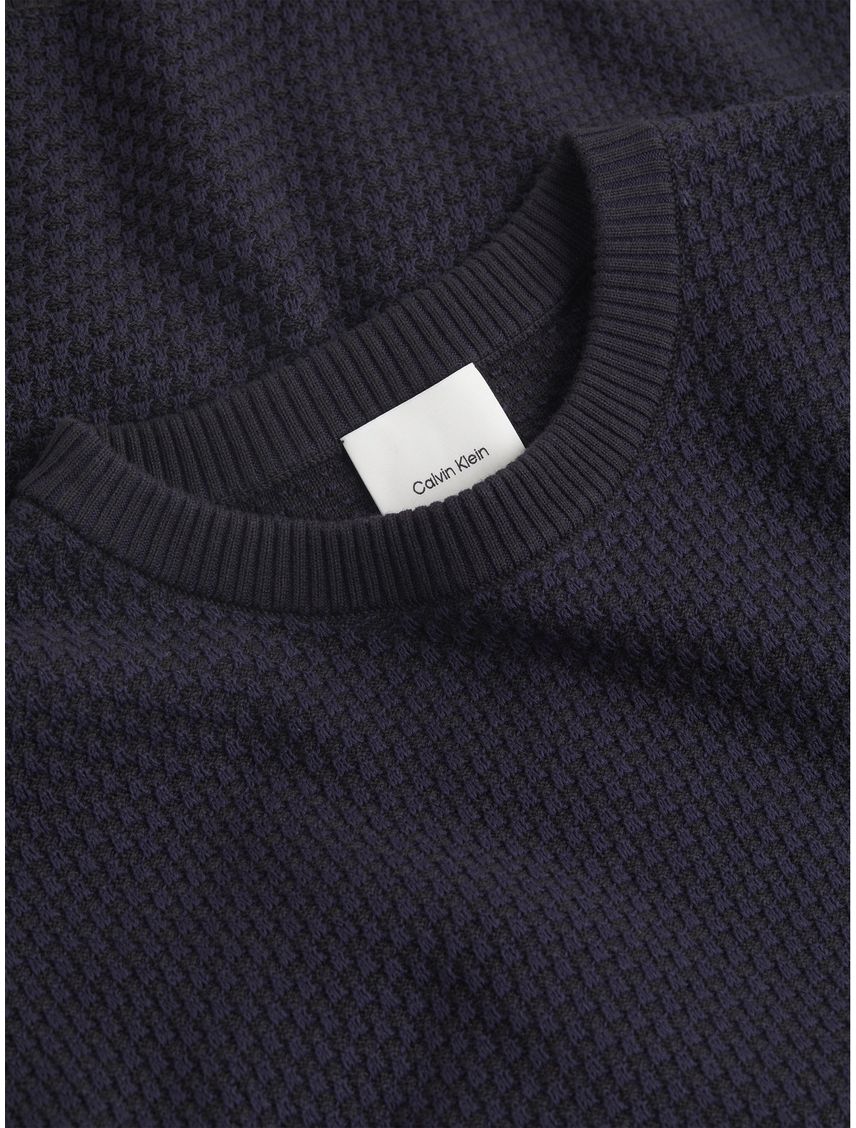 Sweater con textura de panal