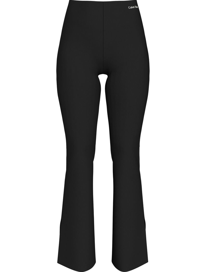 Leggings de punto milano con logo en cintura elástica
