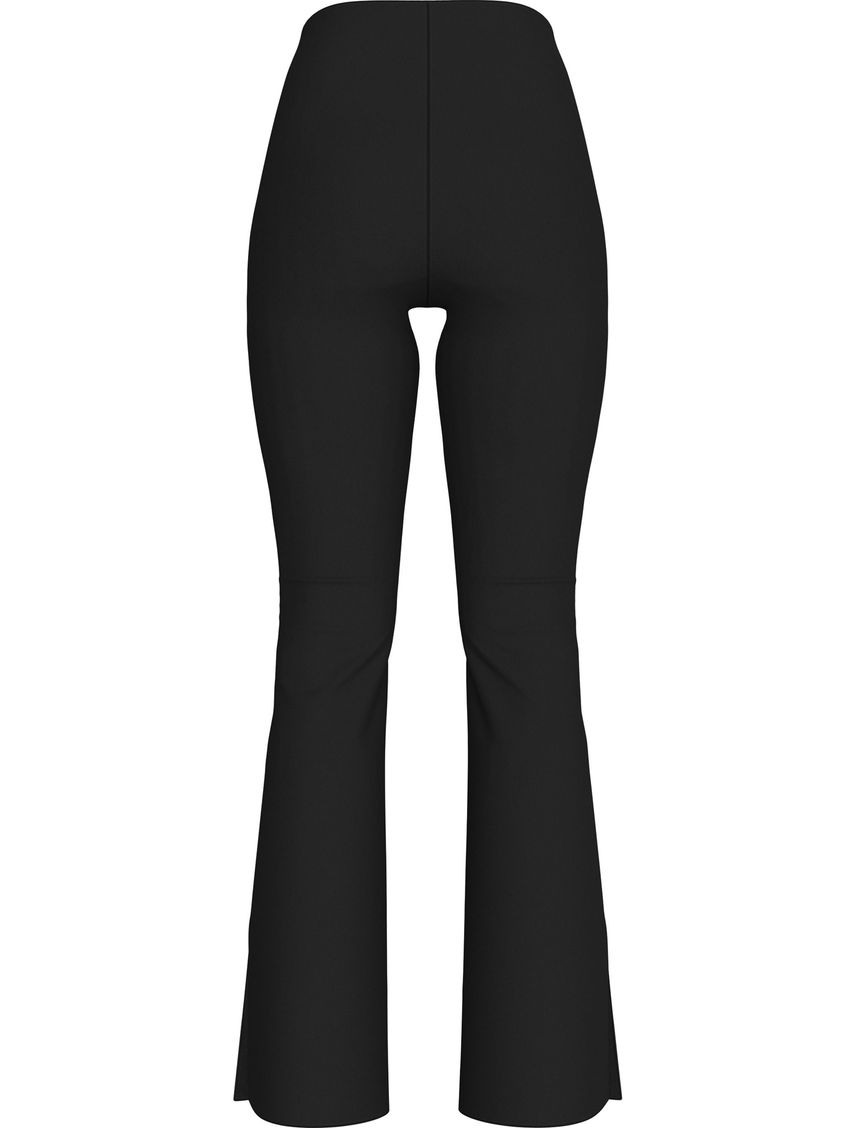 Leggings de punto milano con logo en cintura elástica