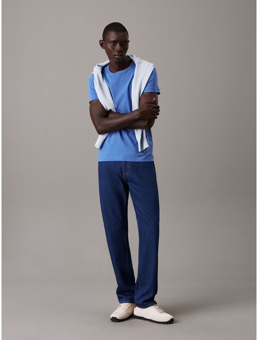 Remera slim de algodón elástico