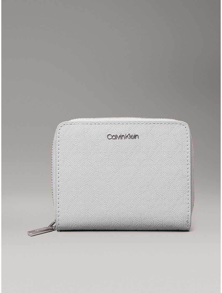 Billetera mediana con cremallera en el contorno con RFID