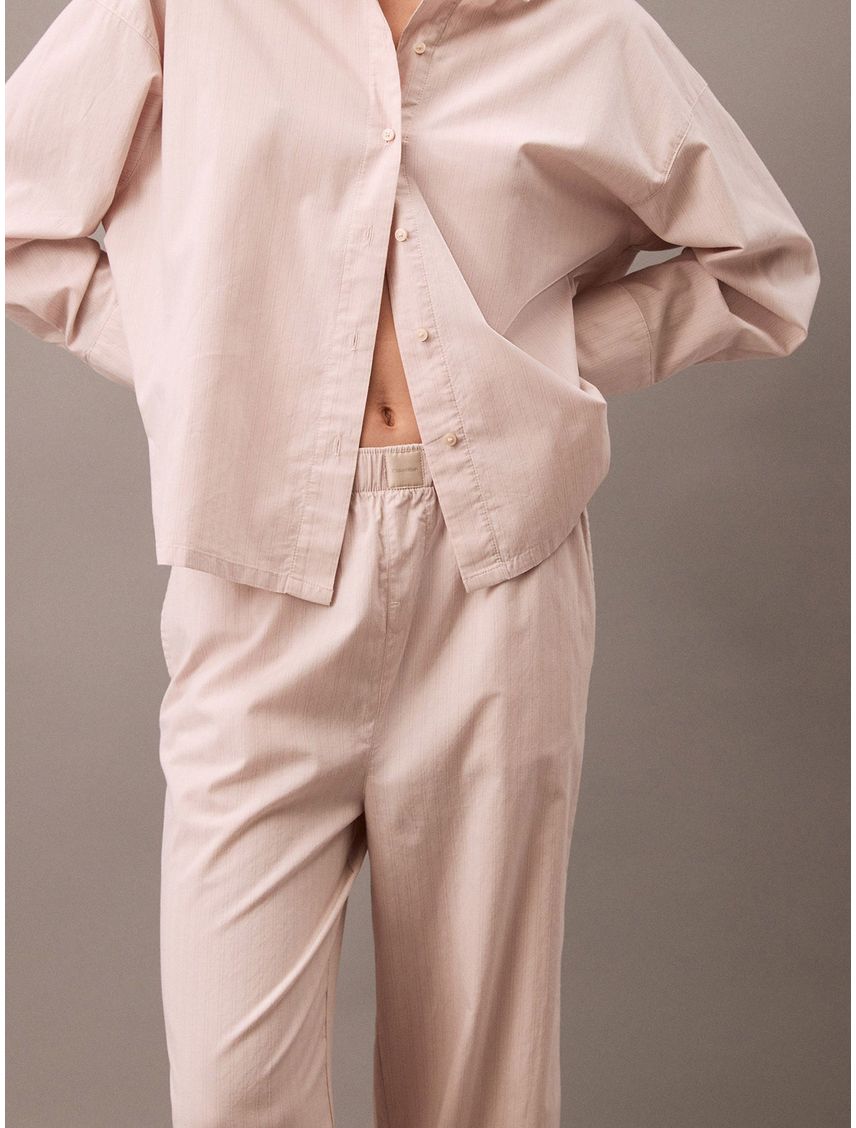 Pantalón largo ancho de pijama - cotton poplin